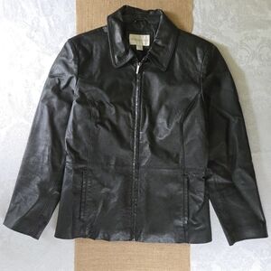 Worthington Genuine Leather Jacket Vintage Biker Goth Rock & Roll Punk Size M